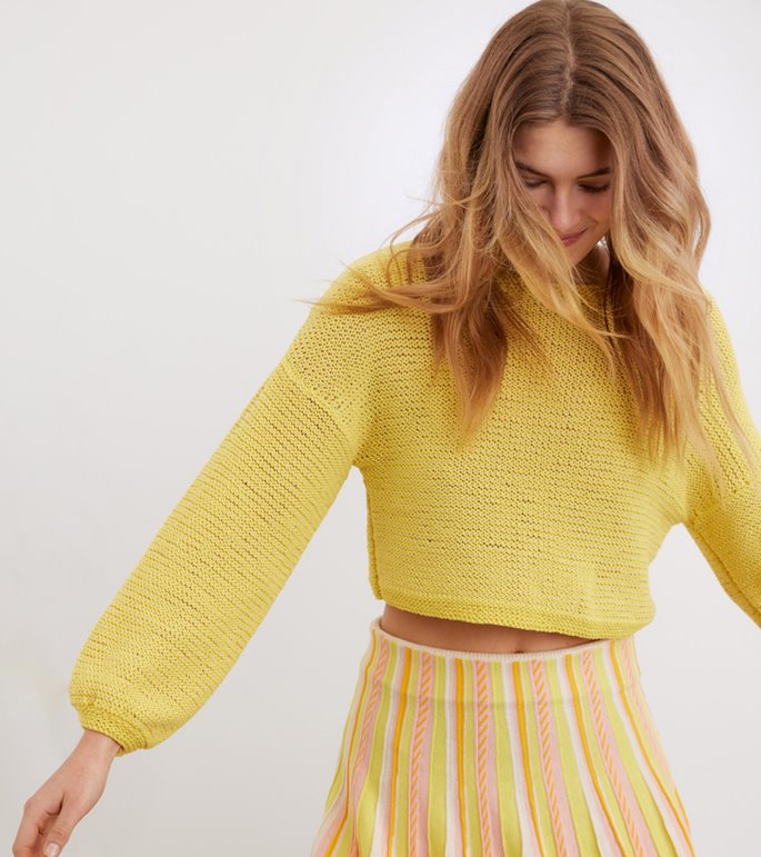 Lana Grossa PULLOVER Promessa & Setapura - Strikkeoppskrift (SE)