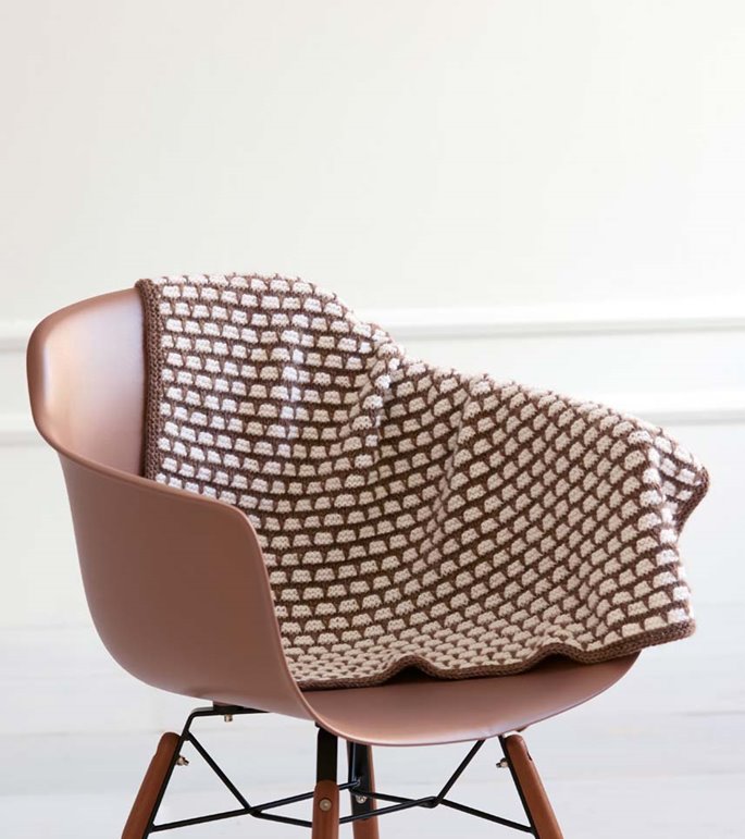 Lana Grossa PLAID Ecopuno - Strikkeoppskrift (DK)