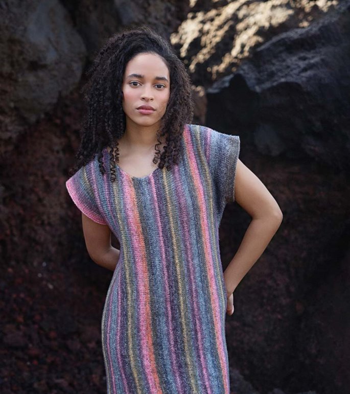 Lana Grossa KJOLE Gomitolo Mambo - Strikkeoppskrift (NO)