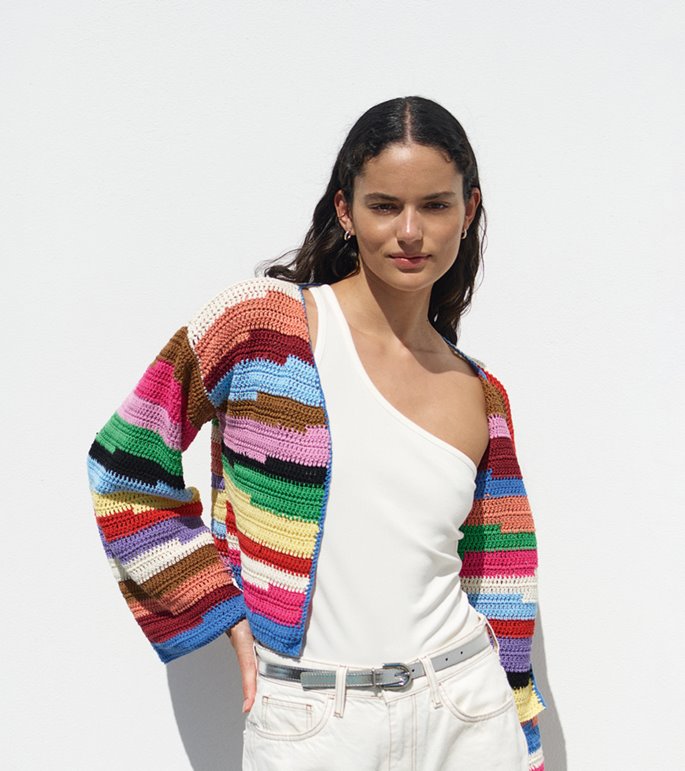 Lana Grossa CARDIGAN Cotone & Elastico