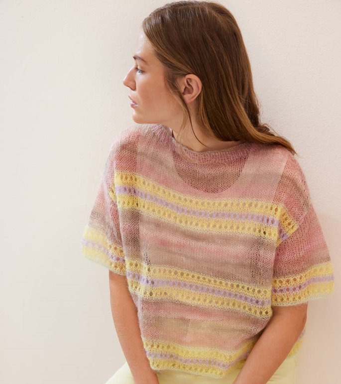 Lana Grossa ПУЛОВЕР Silkhair & Cottonhair