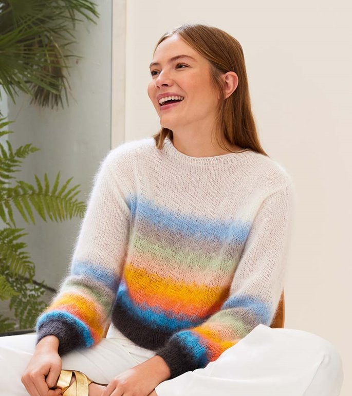 Lana Grossa PULLOVER Silkhair - Stickmönster (SE)