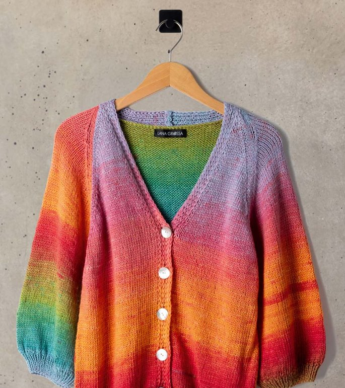 Lana Grossa RAGLANJACKA Cotonella - Stickmönster (DK)