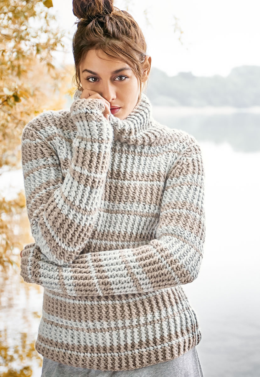 Теплый пуловер
