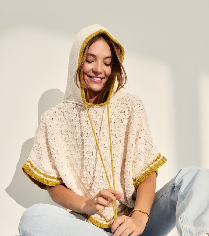 Lana Grossa HOODIE Dodici - Strikkeopskrift (SE)