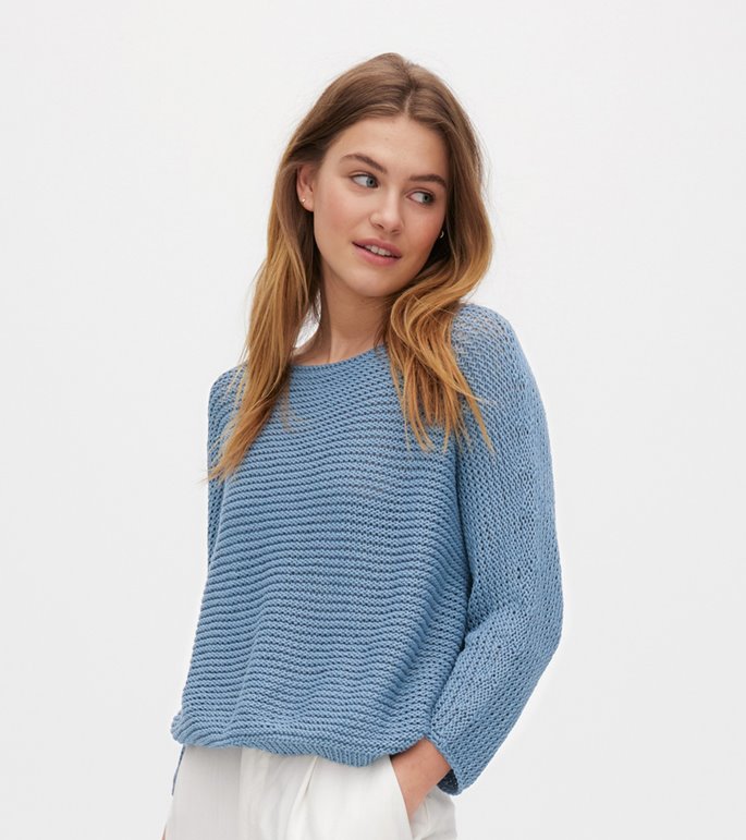 Lana Grossa PULLOVER Promessa - Strikkeoppskrift (SE)
