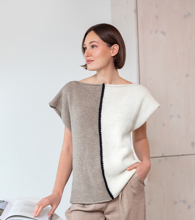 Lana Grossa ЖИЛЕТ Merino Miscela