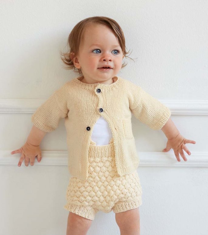 Lana Grossa JACKE Cool Wool Baby - Strikkeoppskrift (DK)