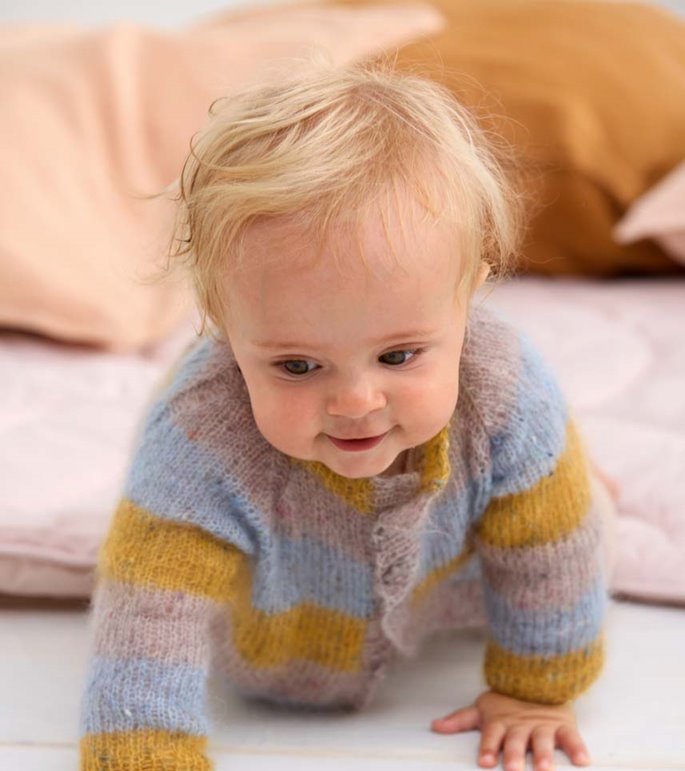 Lana Grossa JACKET Natural Superkid Tweed