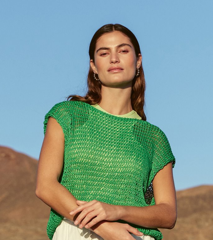 Lana Grossa TRUITJE IN TRICOTSTEEK MET VERSCHILLENDE NAALDDIKTES Nastrino