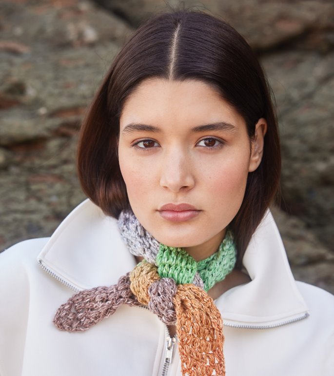 Lana Grossa VIRKAD SJAL Gomitolo Collina - Virkmönster (SE)