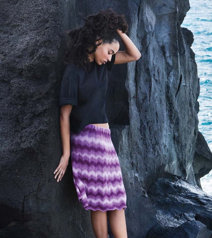 Lana Grossa ROK IN ZIGZAGPATROON Gomitolo Tono