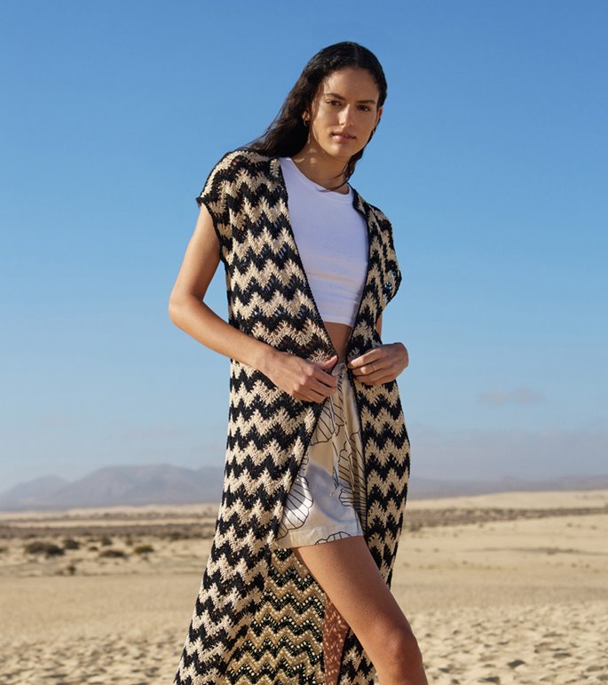 Lana Grossa VIRKAD VÄST Nastrino - Virkmönster (DK)