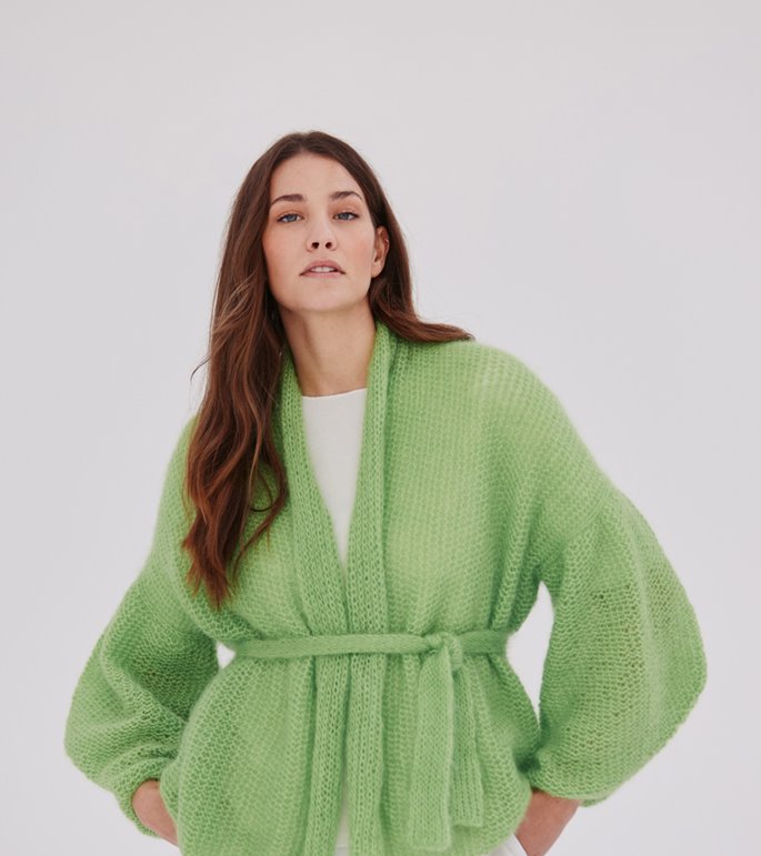 Lana Grossa SCHALKRAGEN-CARDIGAN TOPDOWN Silkhair
