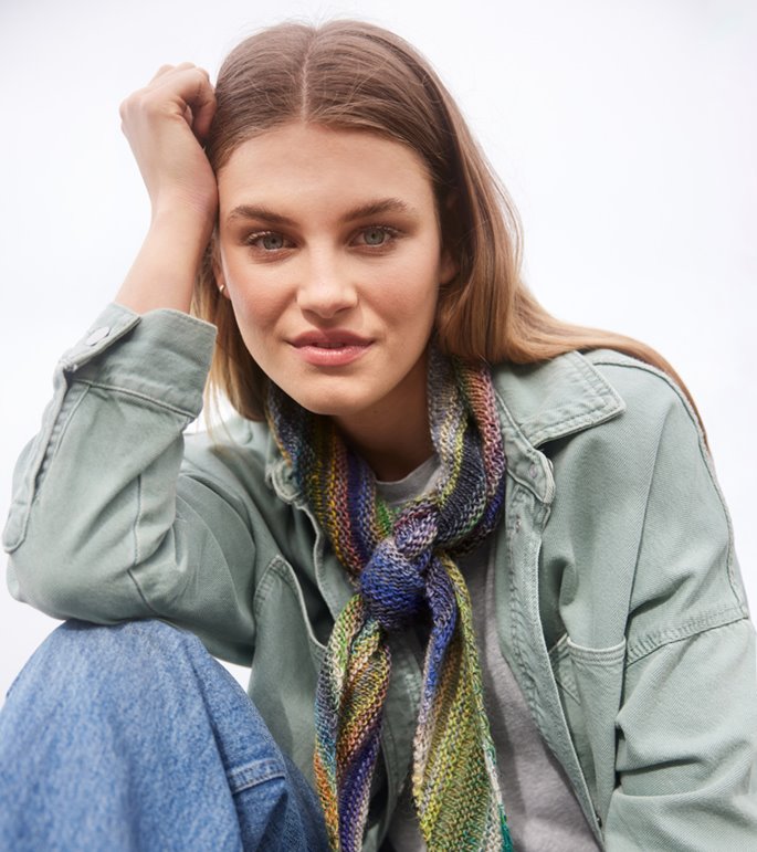 Lana Grossa SJAL Colorissimo 2 - Strikkeopskrift (SE)